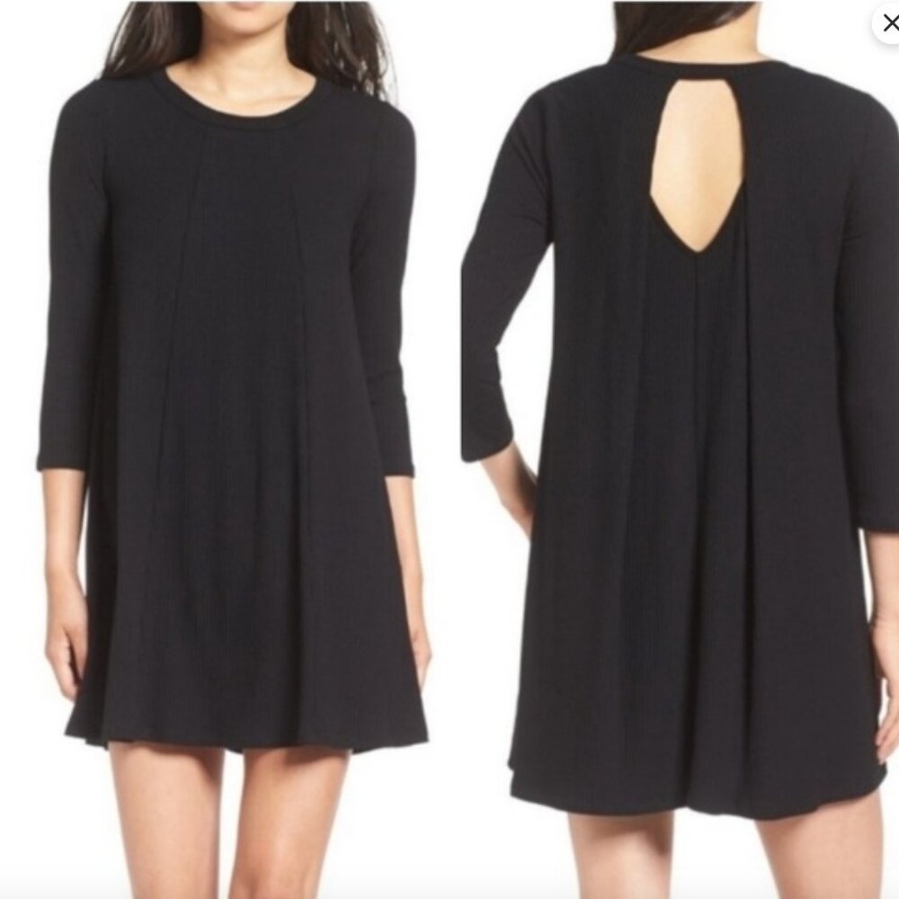 Lush black knit dress